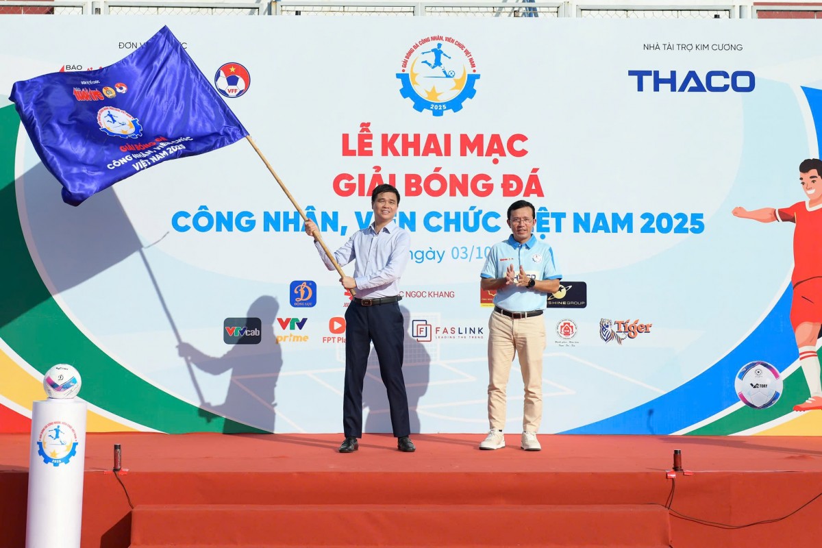 Giải Bóng đá công nhân, viên chức Việt Nam 2025 chính thức khởi tranh mùa giải thứ ba Giải Bóng đá công nhân, viên chức Việt Nam 2025 chính thức khởi tranh mùa giải thứ ba