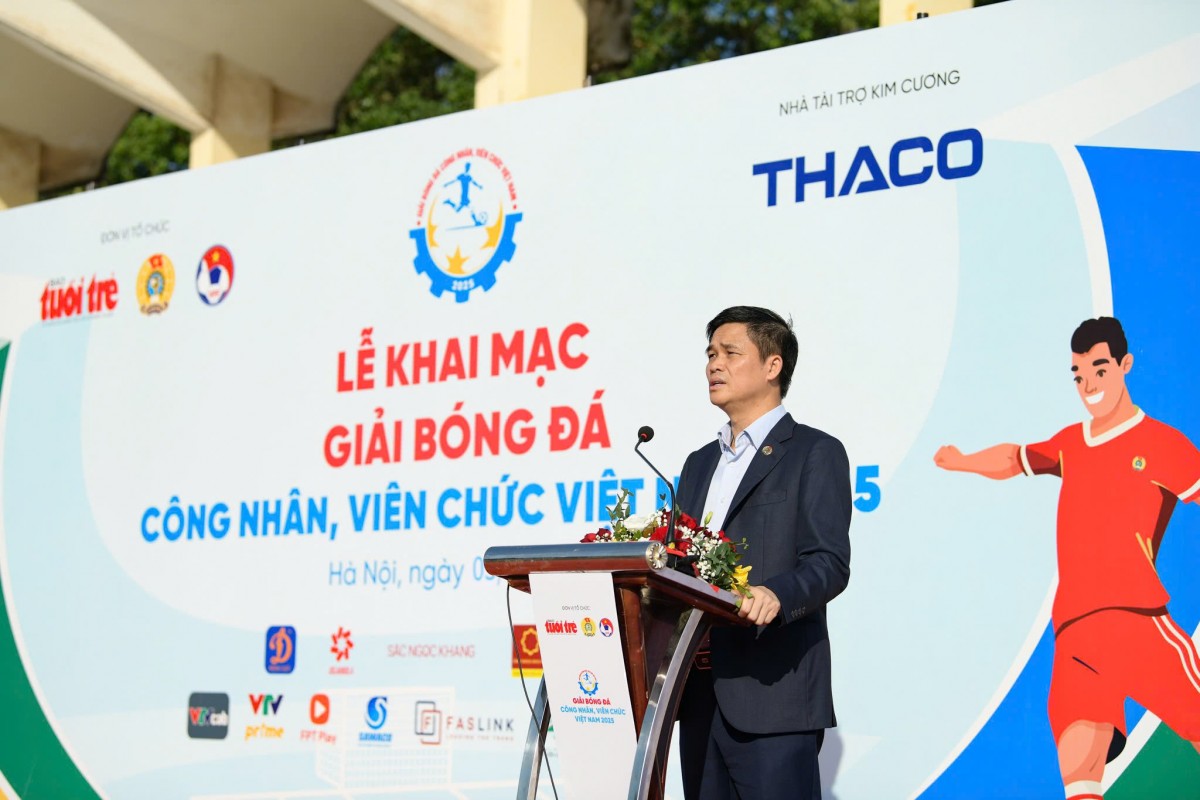 Giải Bóng đá công nhân, viên chức Việt Nam 2025 chính thức khởi tranh mùa giải thứ ba Giải Bóng đá công nhân, viên chức Việt Nam 2025 chính thức khởi tranh mùa giải thứ ba