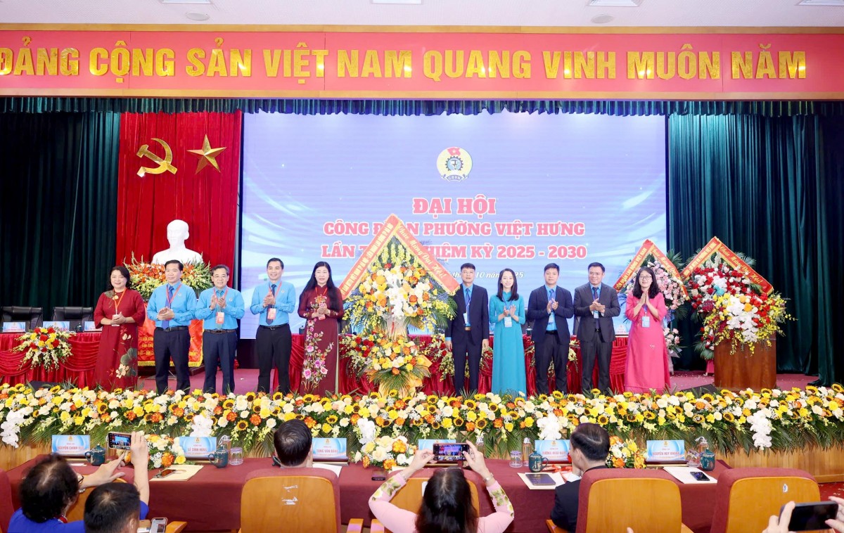TRỰC TUYẾN: Đại hội Công đoàn phường Việt Hưng lần thứ I, nhiệm kỳ 2025 - 2030