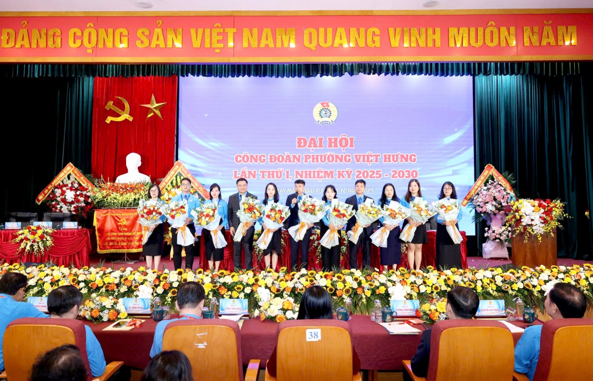 TRỰC TUYẾN: Đại hội Công đoàn phường Việt Hưng lần thứ I, nhiệm kỳ 2025 - 2030