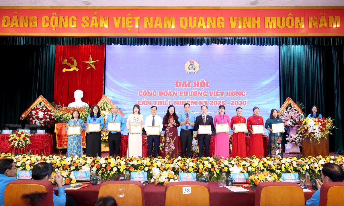 TRỰC TUYẾN: Đại hội Công đoàn phường Việt Hưng lần thứ I, nhiệm kỳ 2025 - 2030