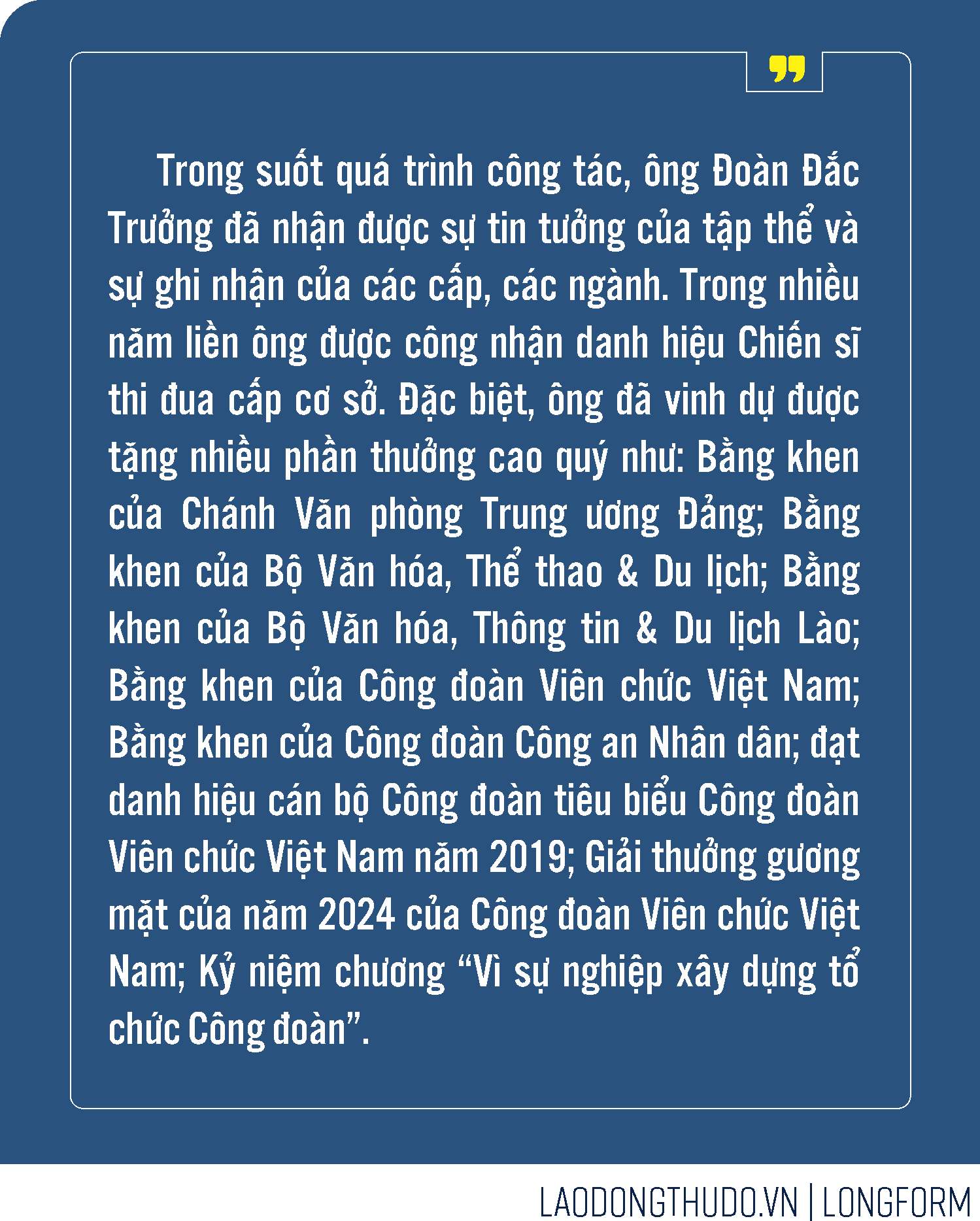 Người thắp lửa Mái nhà chung Công đoàn In Tiến Bộ
