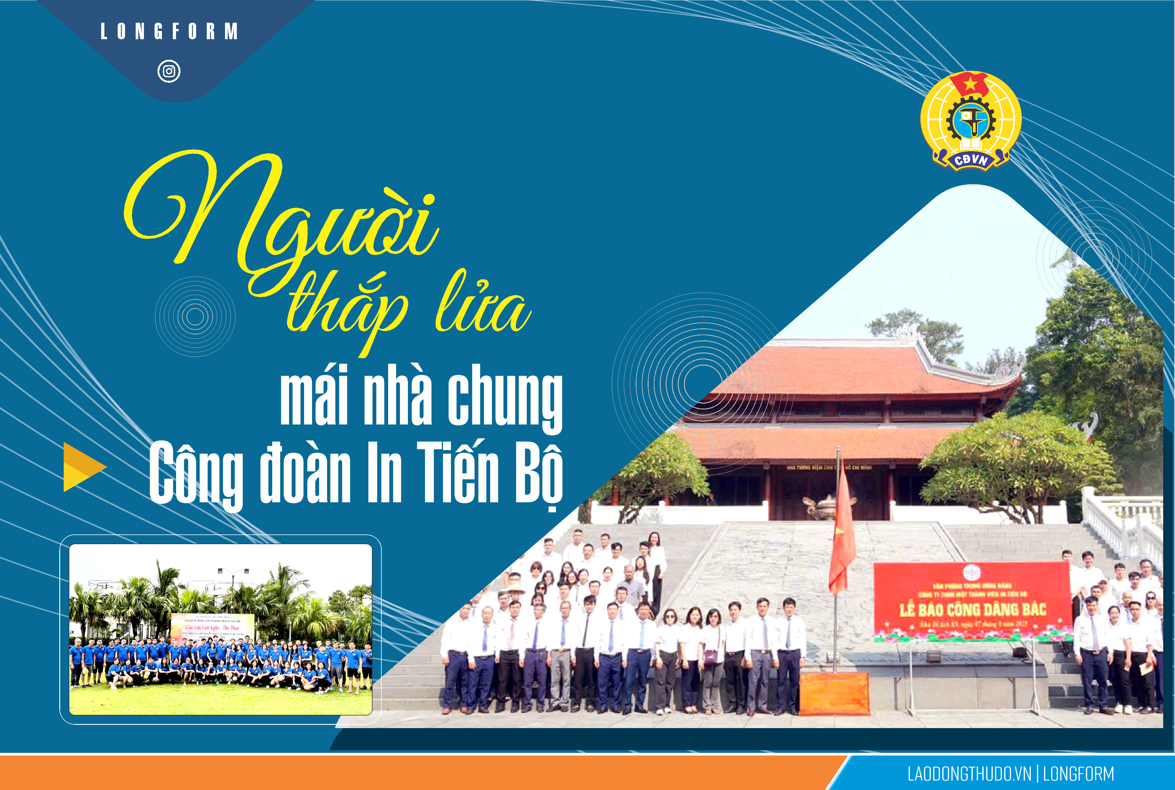 Người thắp lửa Mái nhà chung Công đoàn In Tiến Bộ