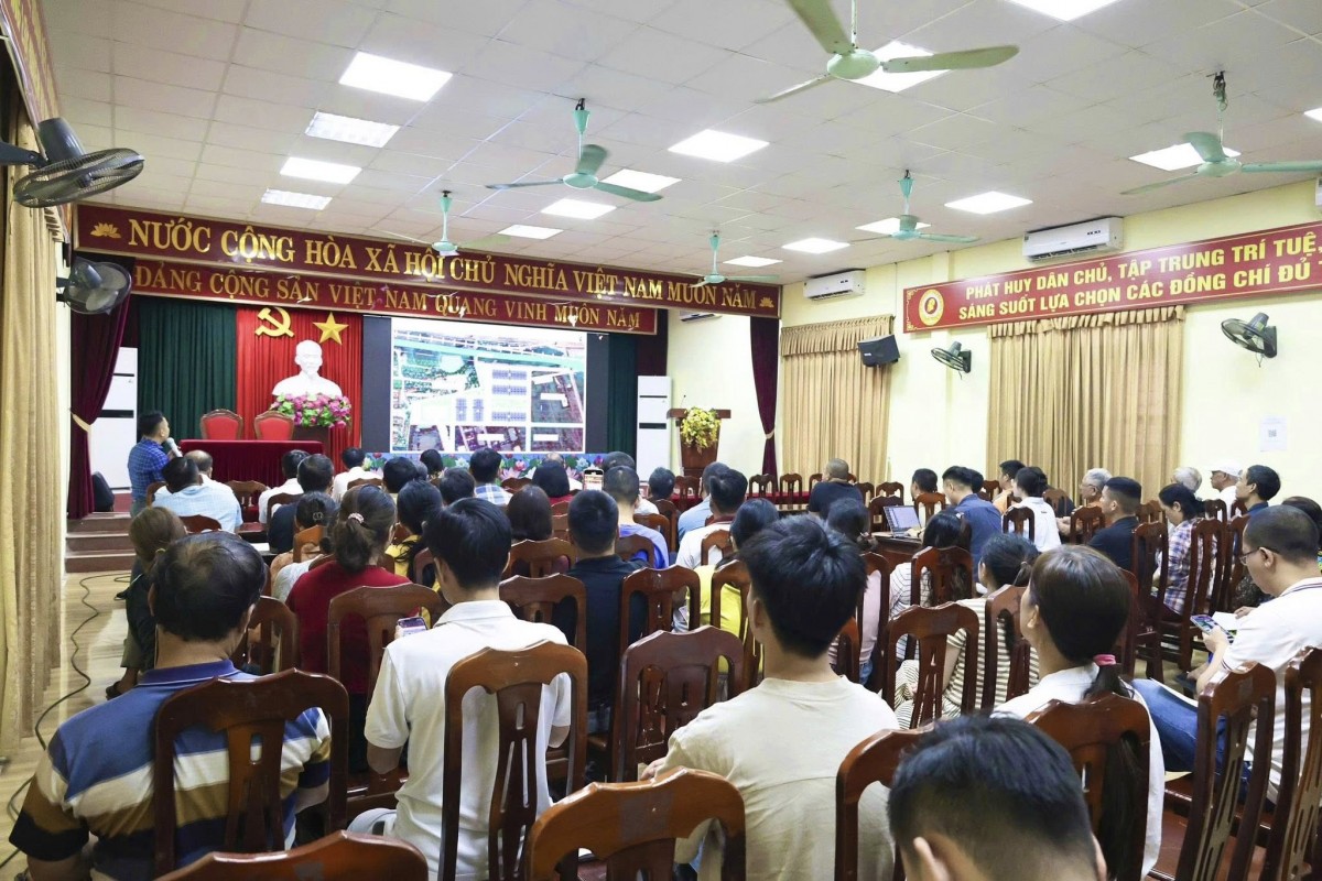 Xã Thường Tín lấy ý kiến Nhân dân về khu tái định cư phục vụ dự án đường sắt tốc độ cao Xã Thường Tín lấy ý kiến Nhân dân về khu tái định cư phục vụ dự án đường sắt tốc độ cao