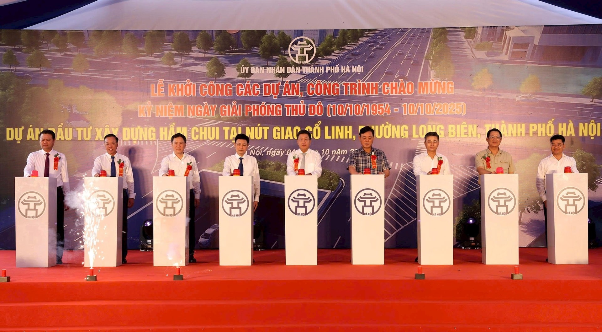 Hà Nội: Khởi công Dự án đầu tư xây dựng hầm chui tại nút giao Cổ Linh