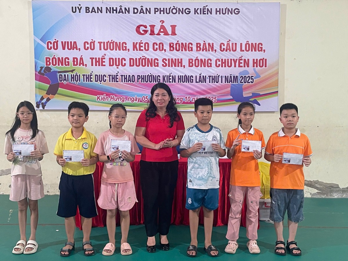 Sôi nổi các môn thi đấu tại Đại hội Thể dục thể thao phường Kiến Hưng năm 2025