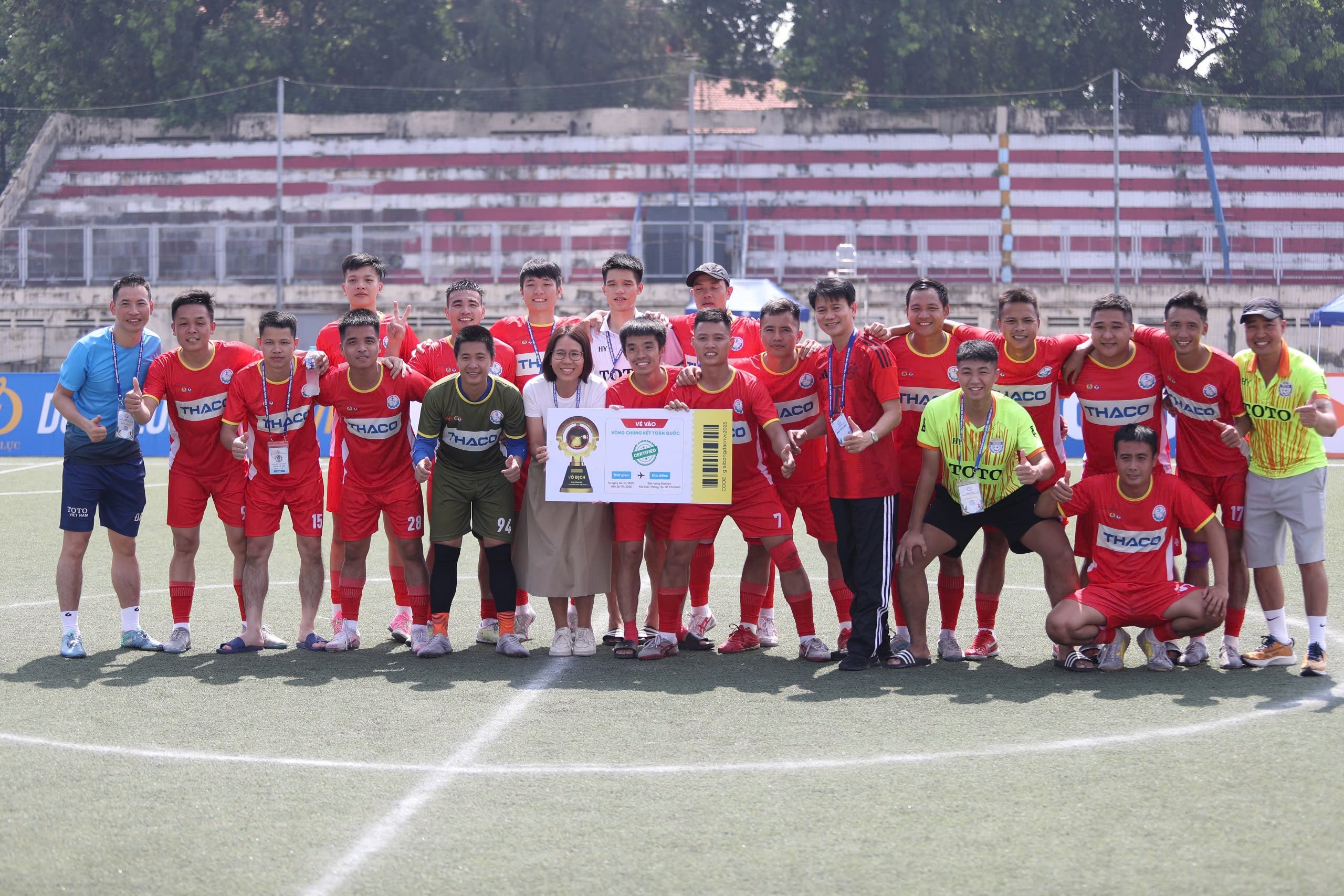 Đội bóng Công đoàn thành phố Hà Nội giành vé dự vòng chung kết Giải bóng đá công nhân, viên chức Việt Nam 2025 Đội bóng Công đoàn thành phố Hà Nội giành vé dự vòng chung kết Giải bóng đá công nhân, viên chức Việt Nam 2025