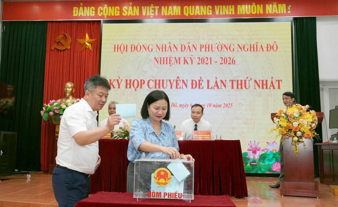 Phường Nghĩa Đô kiện toàn nhân sự chủ chốt Phường Nghĩa Đô kiện toàn nhân sự chủ chốt