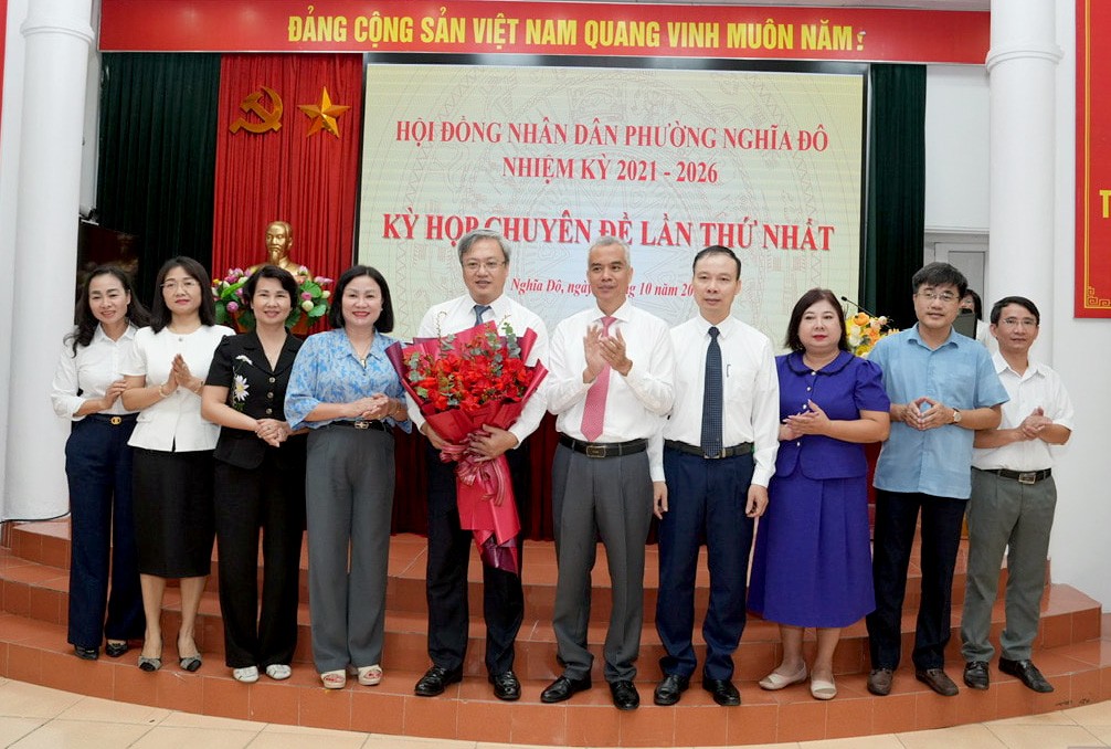 Phường Nghĩa Đô kiện toàn nhân sự chủ chốt Phường Nghĩa Đô kiện toàn nhân sự chủ chốt