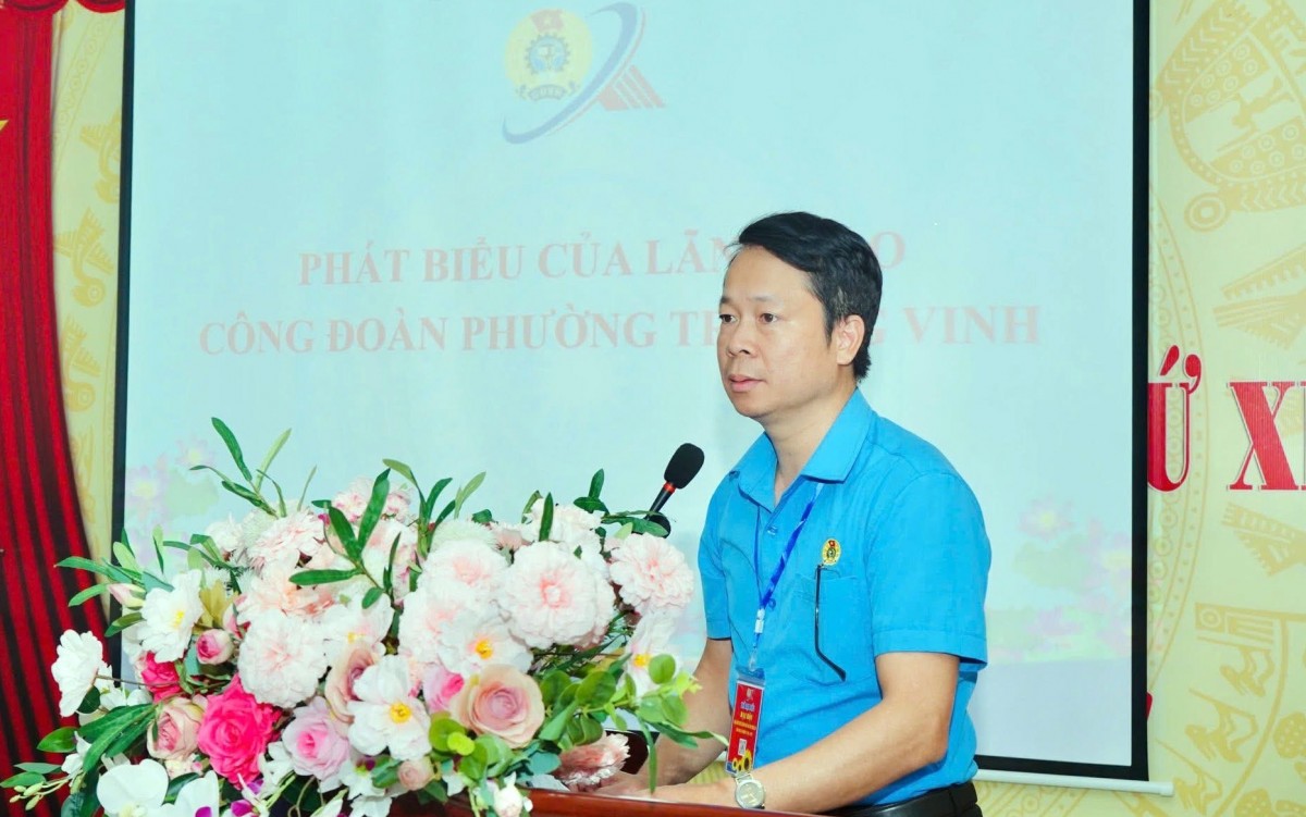 Sôi nổi Đại hội Công đoàn cơ sở trực thuộc Công đoàn phường Trường Vinh Sôi nổi Đại hội Công đoàn cơ sở trực thuộc Công đoàn phường Trường Vinh