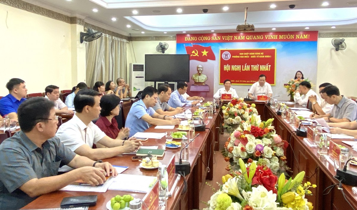 Đảng bộ phường Văn Miếu - Quốc Tử Giám quyết tâm thực hiện thắng lợi Nghị quyết Đại hội I Đảng bộ phường Văn Miếu - Quốc Tử Giám quyết tâm thực hiện thắng lợi Nghị quyết Đại hội I