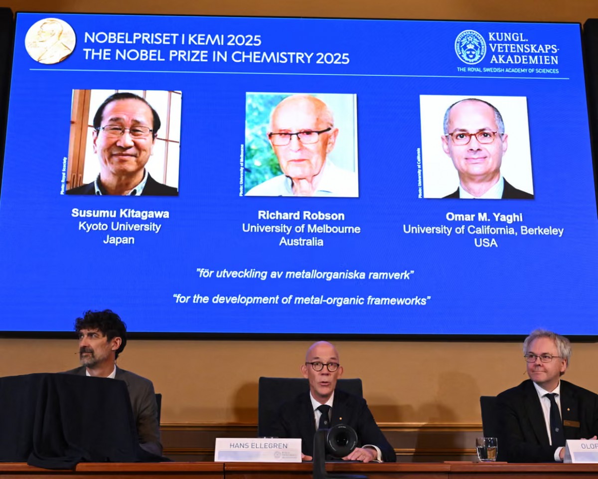 Giáo sư Omar M. Yaghi - Chủ nhân Giải thưởng VinFuture nhận Giải Nobel Hóa học 2025