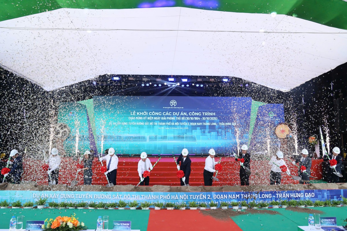 Hà Nội khởi công tuyến Metro Nam Thăng Long – Trần Hưng Đạo