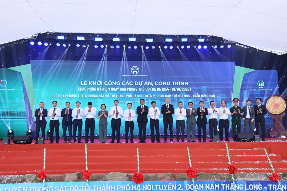 Hà Nội khởi công tuyến Metro Nam Thăng Long – Trần Hưng Đạo