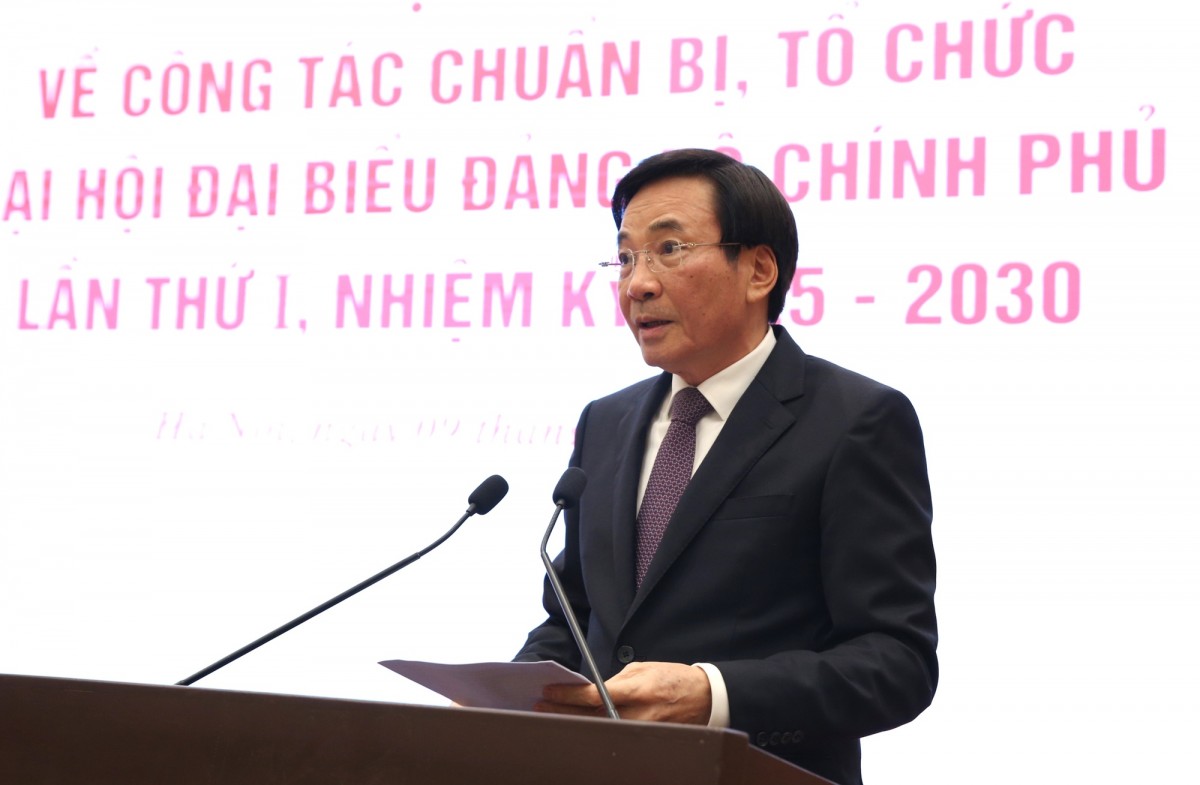 Chuẩn bị chu đáo, tổ chức trọng thể Đại hội Đảng bộ Chính phủ lần thứ nhất