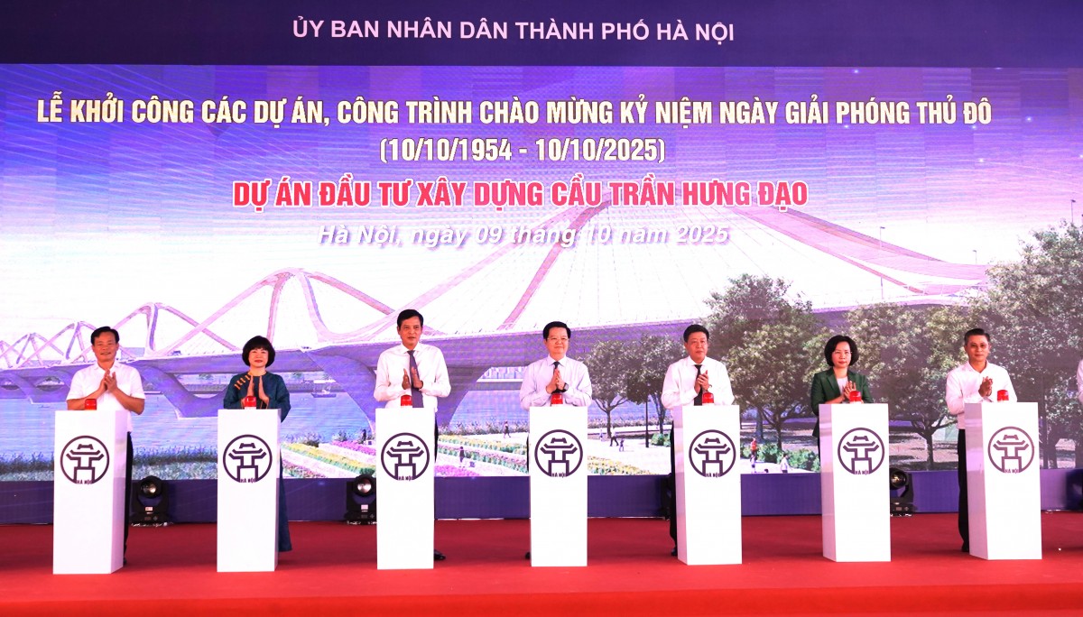 Hà Nội khởi công xây dựng cầu Trần Hưng Đạo