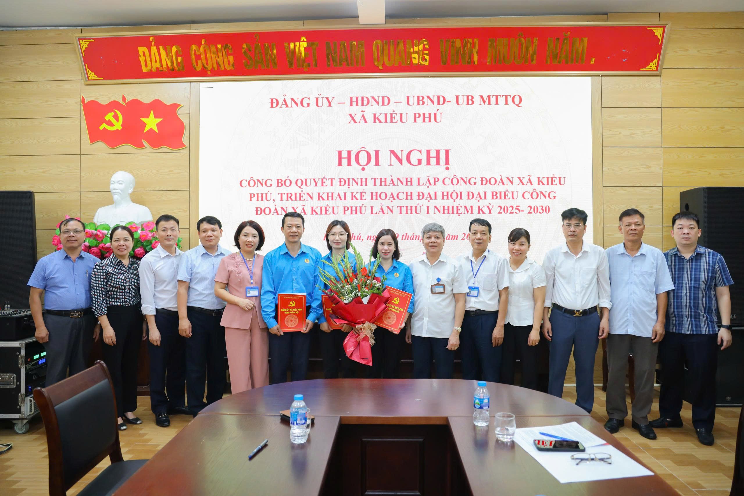 Kiều Phú chính thức ra mắt tổ chức Công đoàn cấp xã