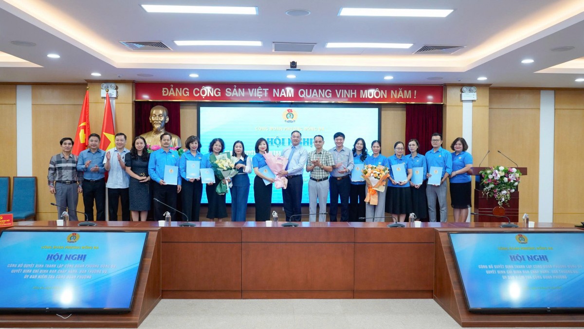 Công đoàn phường Đống Đa chính thức ra mắt, sẵn sàng cho Đại hội I Công đoàn phường Đống Đa chuẩn bị chu đáo, sẵn sàng cho Đại hội lần thứ I, nhiệm kỳ 2025-2030