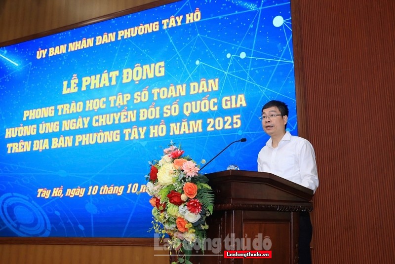 Lan tỏa tinh thần chuyển đổi số, xây dựng công dân số Tây Hồ