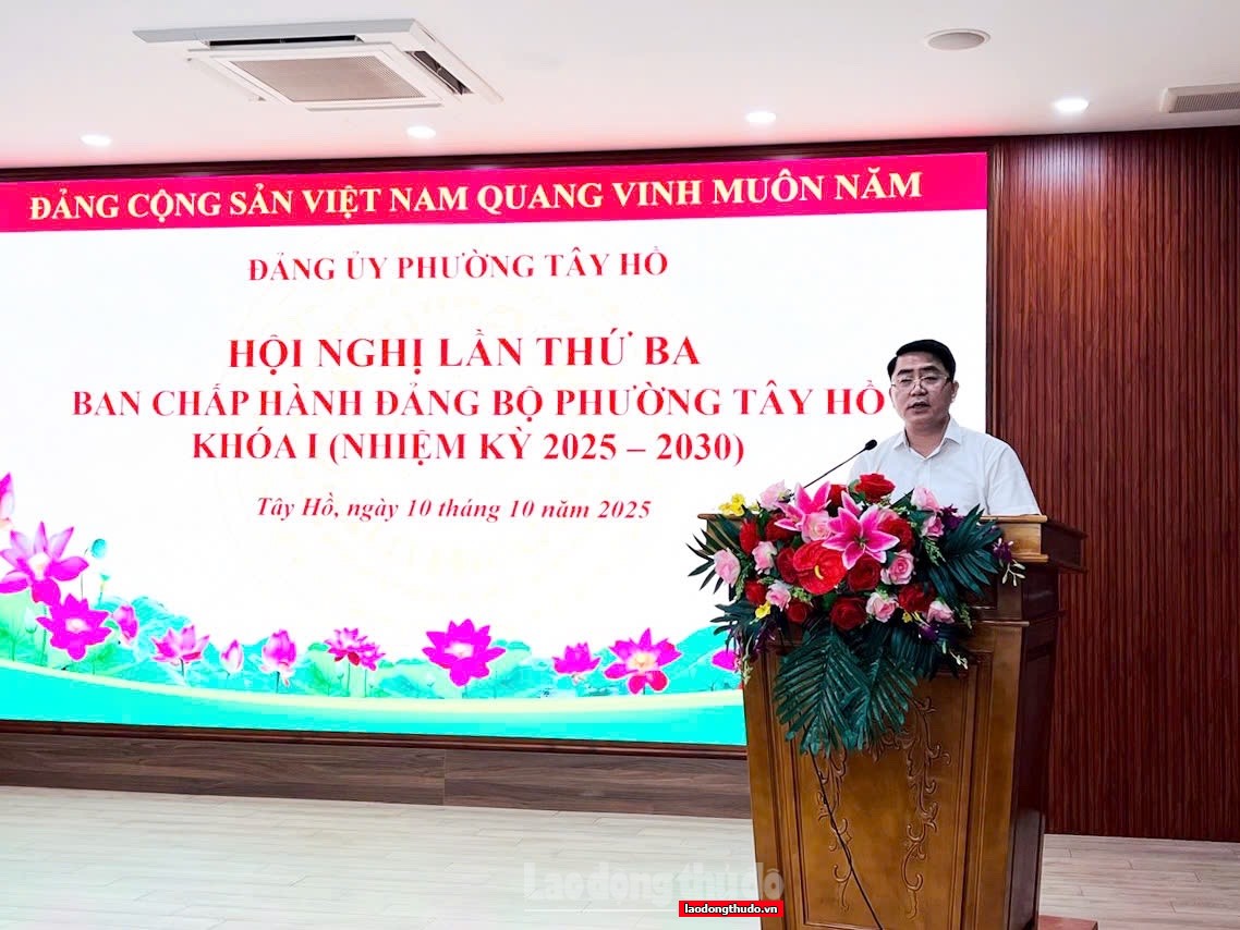 Đảng bộ phường Tây Hồ: Tiếp tục đổi mới, nâng cao hiệu lực lãnh đạo