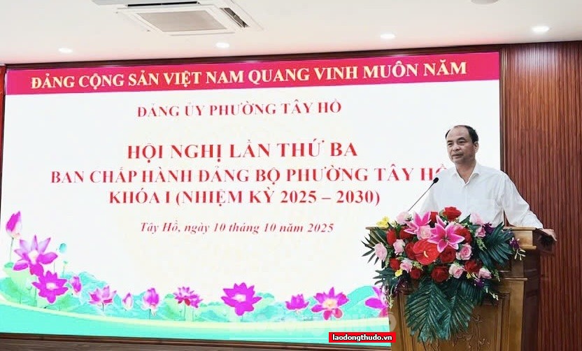 Đảng bộ phường Tây Hồ: Tiếp tục đổi mới, nâng cao hiệu lực lãnh đạo