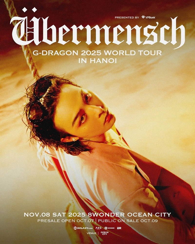 Cơn địa chấn G-DRAGON 2025 World tour (Übermensch) mở bán vé day 2 tại 8Wonder Ocean City