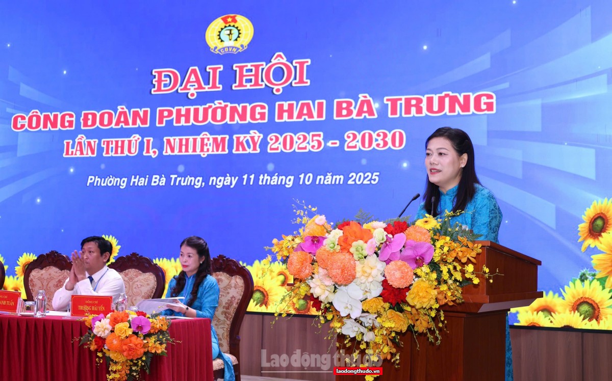 Ra mắt Ban Chấp hành Công đoàn phường Hai Bà Trưng