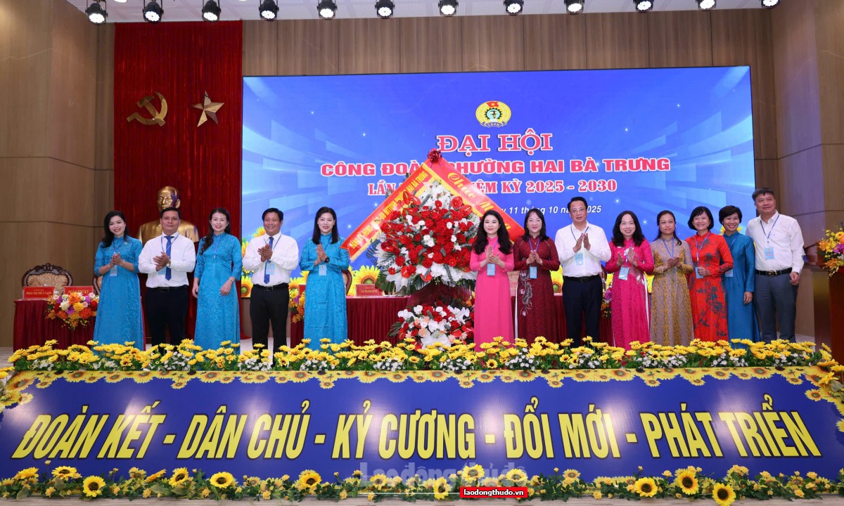 Ra mắt Ban Chấp hành Công đoàn phường Hai Bà Trưng