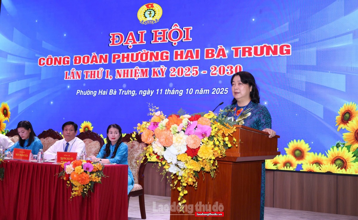 Ra mắt Ban Chấp hành Công đoàn phường Hai Bà Trưng