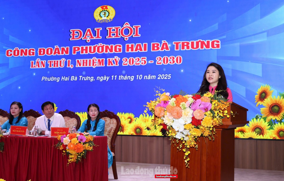 Ra mắt Ban Chấp hành Công đoàn phường Hai Bà Trưng