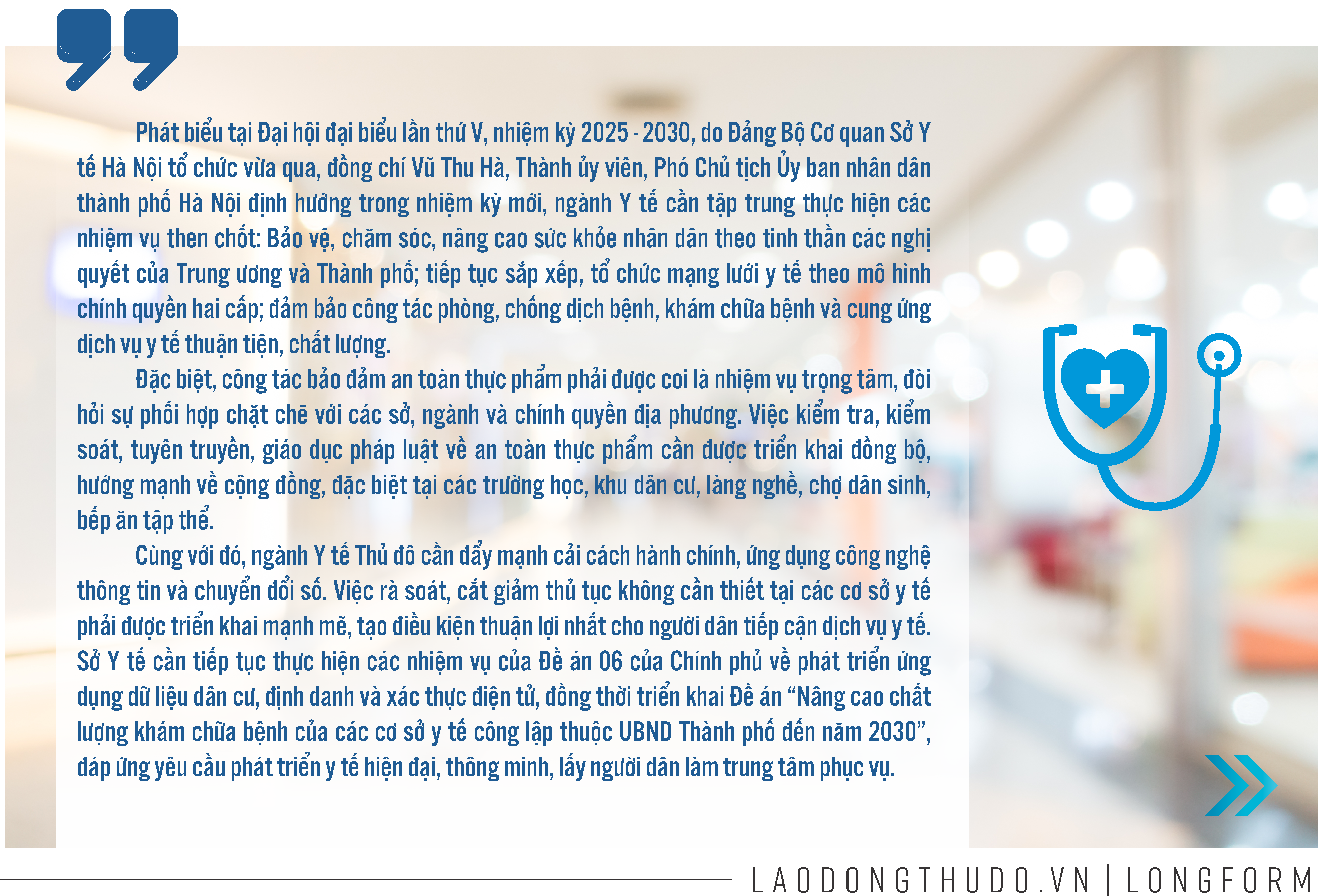 Ngành Y tế Thủ đô: Đổi mới tư duy, nâng tầm sứ mệnh chăm sóc sức khỏe cộng đồng