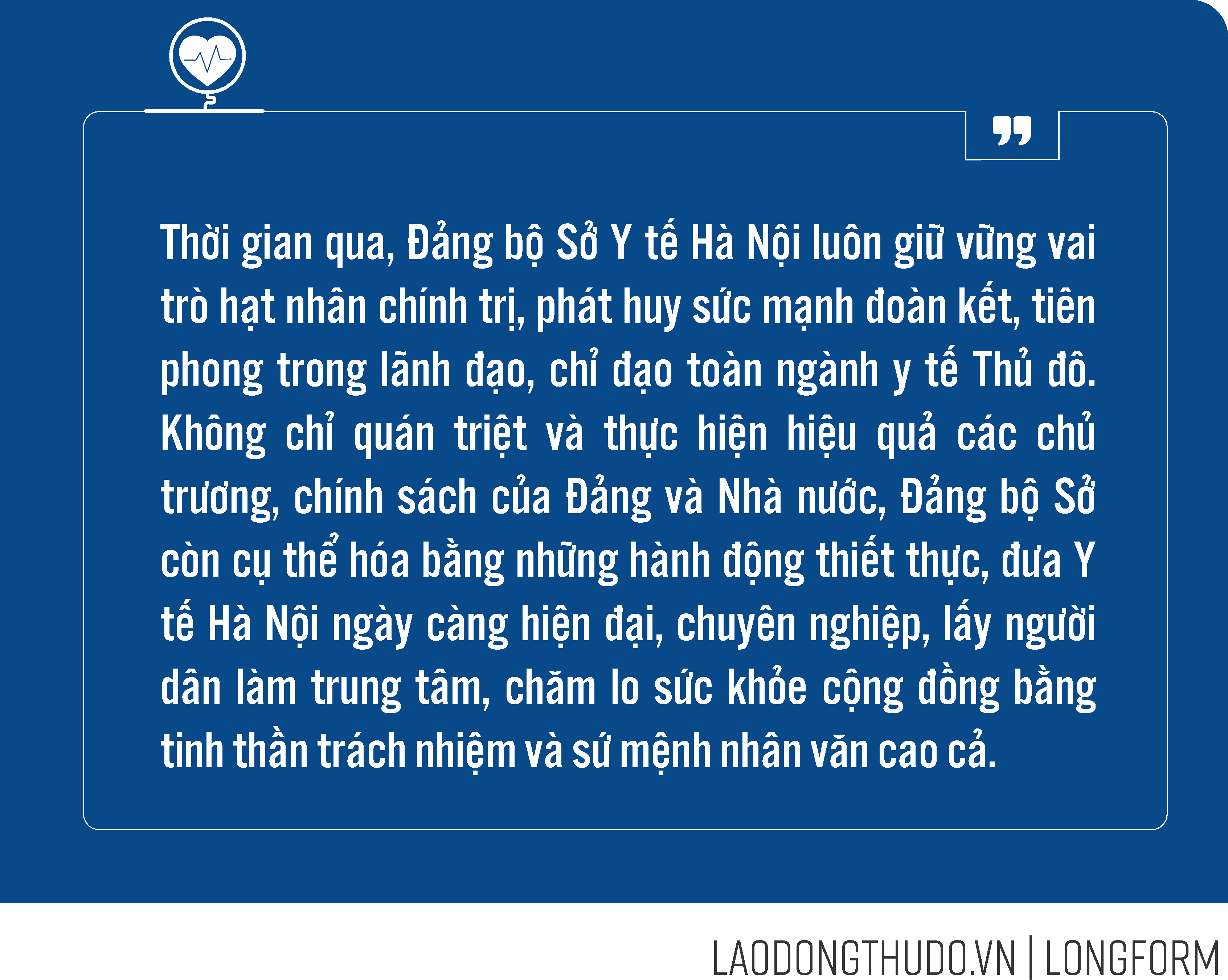 Ngành Y tế Thủ đô: Đổi mới tư duy, nâng tầm sứ mệnh chăm sóc sức khỏe cộng đồng