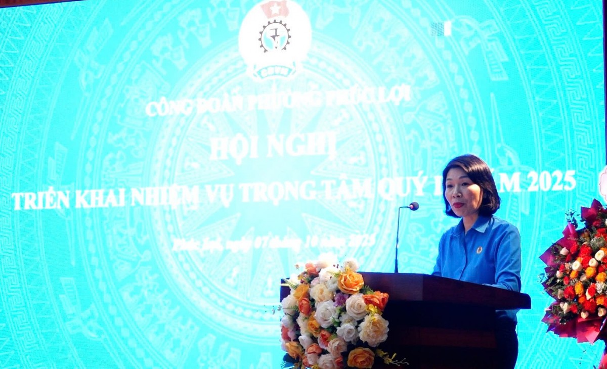 Công đoàn phường Phúc Lợi triển khai các nhiệm vụ trọng tâm trong quý IV/2025 Công đoàn phường Phúc Lợi triển khai các nhiệm vụ trọng tâm trong quý IV/2025