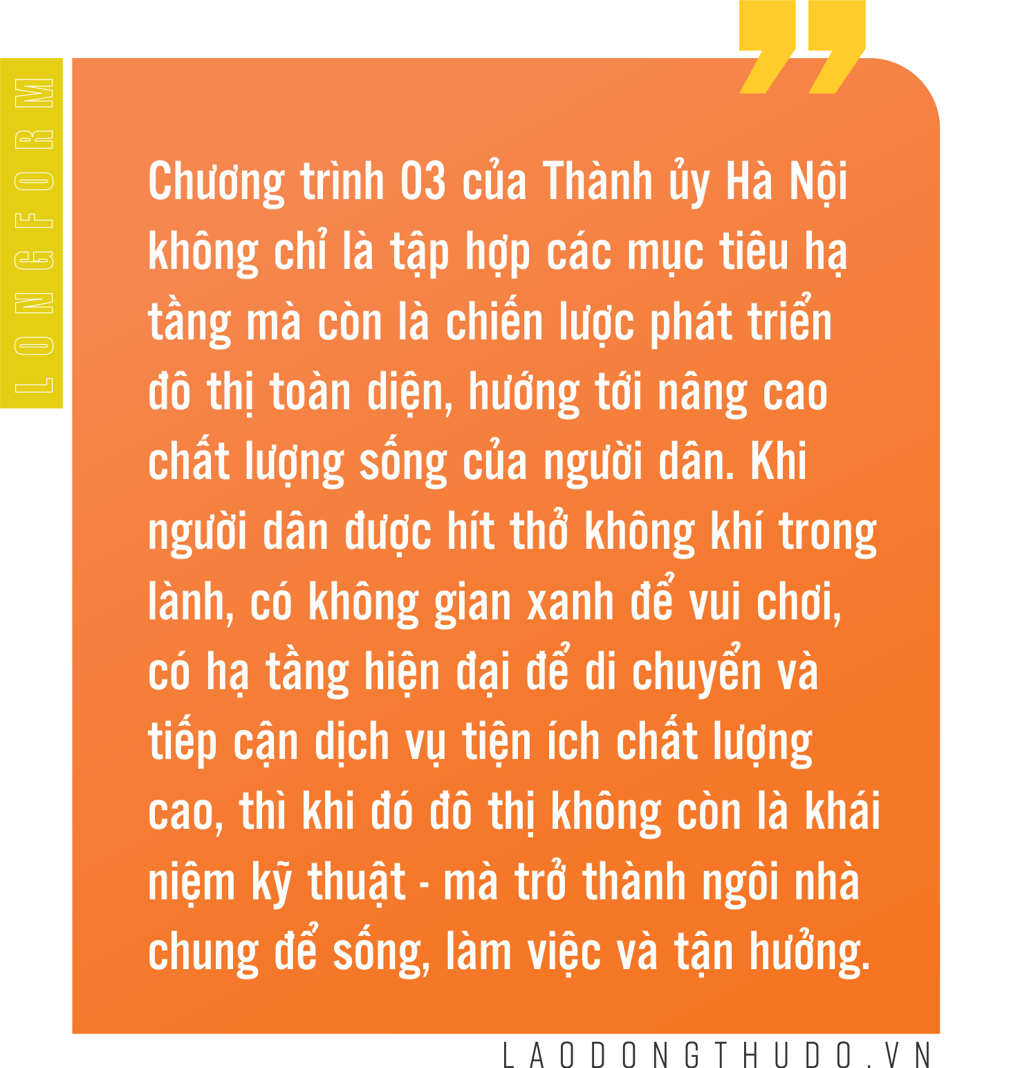 Chương trình 03: Dấu ấn đổi thay diện mạo đô thị Hà Nội