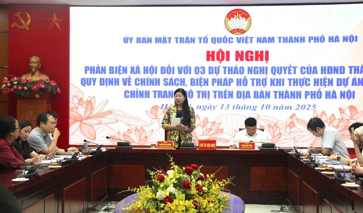 Ủy ban MTTQ Việt Nam thành phố Hà Nội phản biện 3 dự thảo Nghị quyết về cải tạo, chỉnh trang đô thị