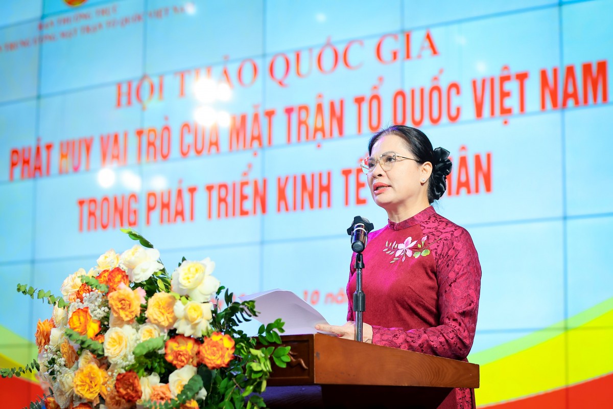 Phát huy vai trò của Mặt trận Tổ quốc Việt Nam trong phát triển kinh tế tư nhân Phát huy vai trò của Mặt trận Tổ quốc Việt Nam trong phát triển kinh tế tư nhân