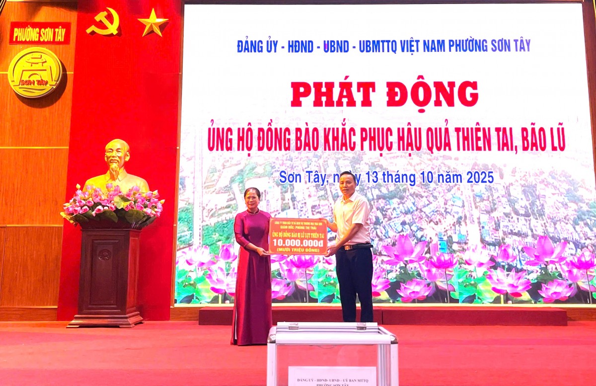 Các địa phương ngoại thành Thủ đô hướng về đồng bào vùng bão lũ