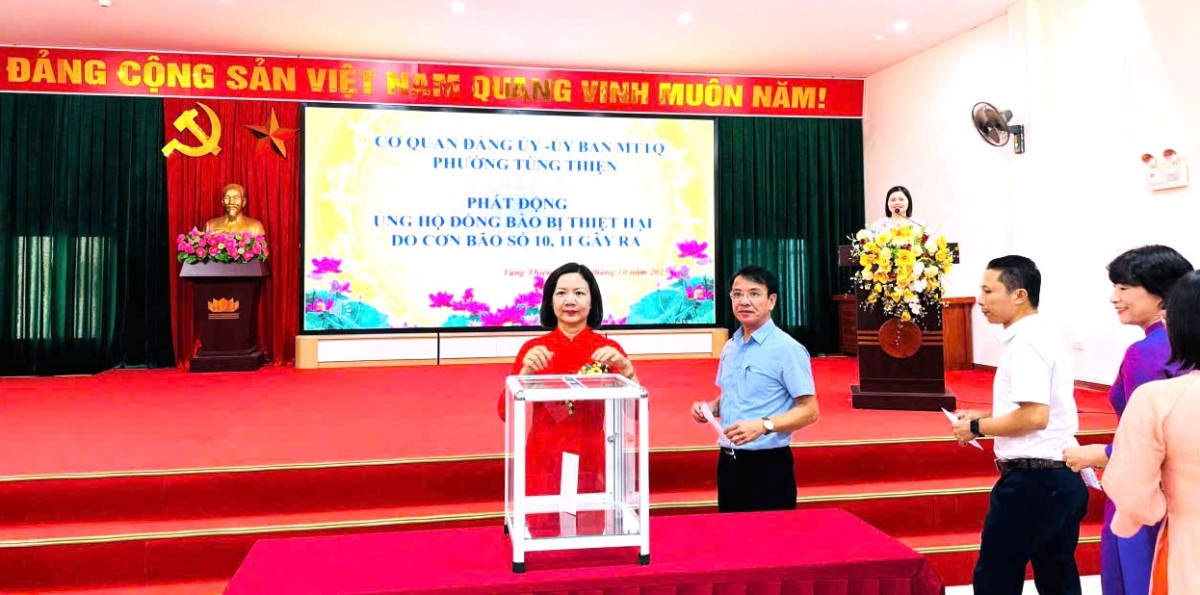 Các địa phương ngoại thành Thủ đô hướng về đồng bào vùng bão lũ