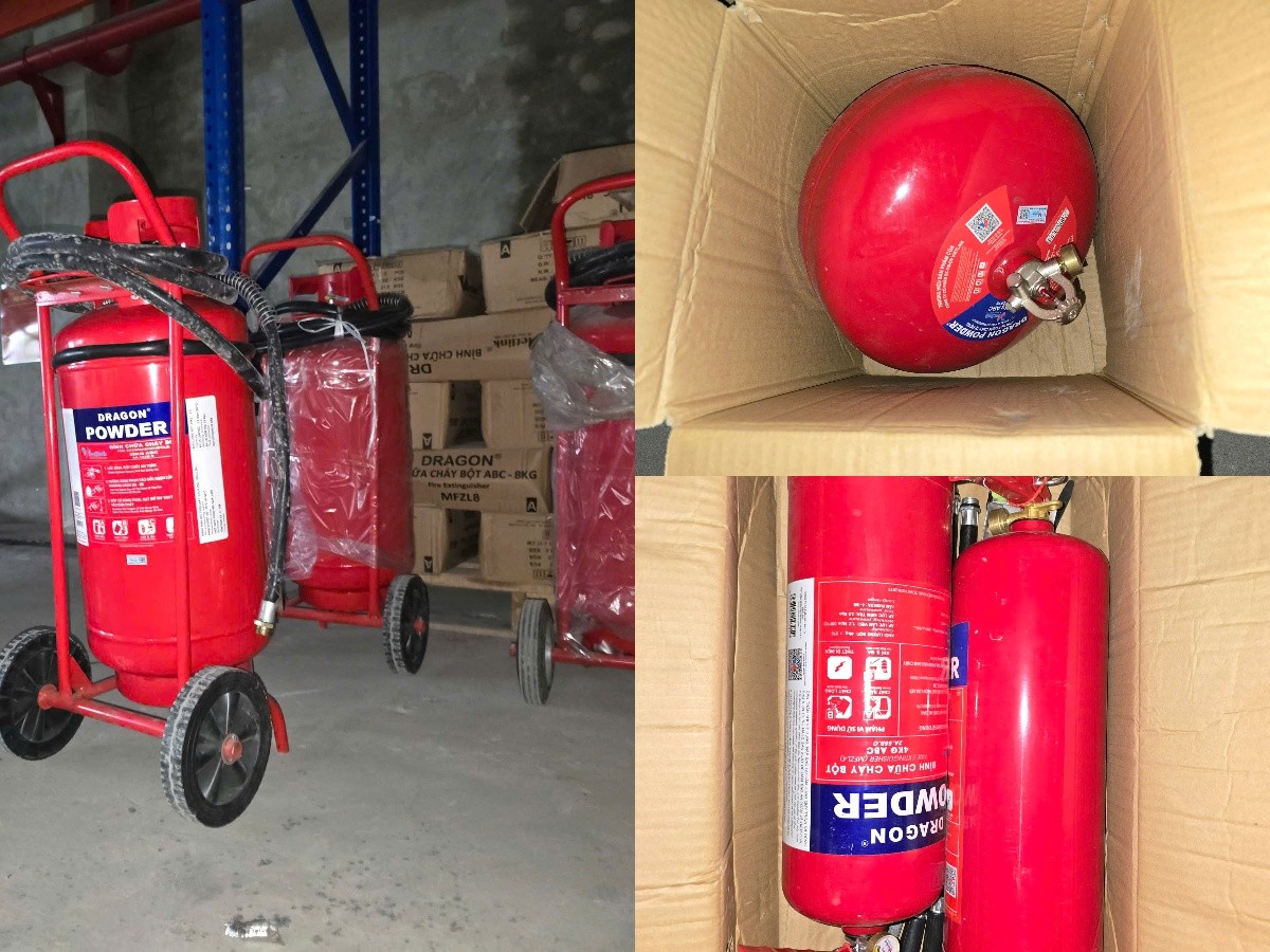 Phá vụ án sản xuất 3,2 triệu bình chữa cháy giả DRAGON, doanh thu 1.100 tỷ đồng tại 3 tỉnh thành Triệt phá đường dây sản xuất 3,2 triệu bình chữa cháy giả DRAGON