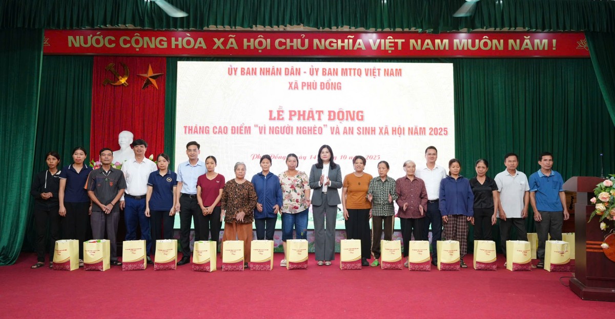 Xã Phù Đổng phát động Tháng cao điểm Vì người nghèo và an sinh xã hội