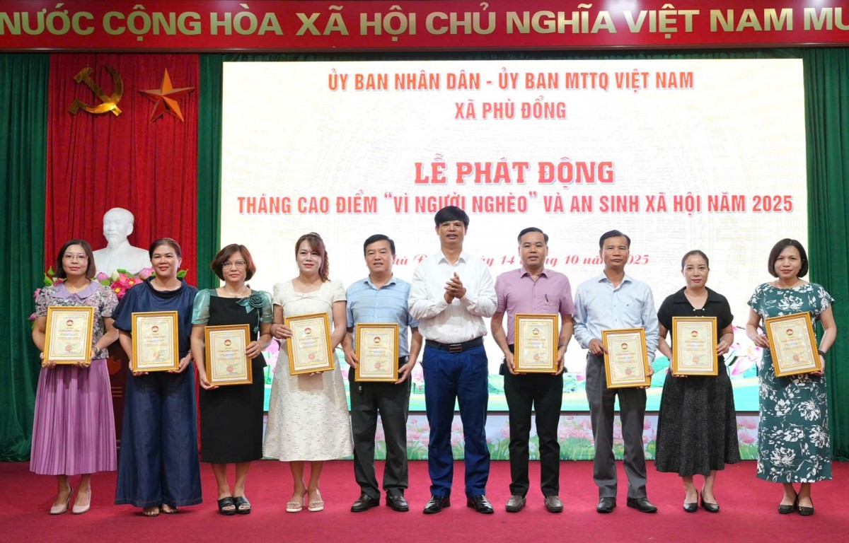 Xã Phù Đổng phát động Tháng cao điểm Vì người nghèo và an sinh xã hội