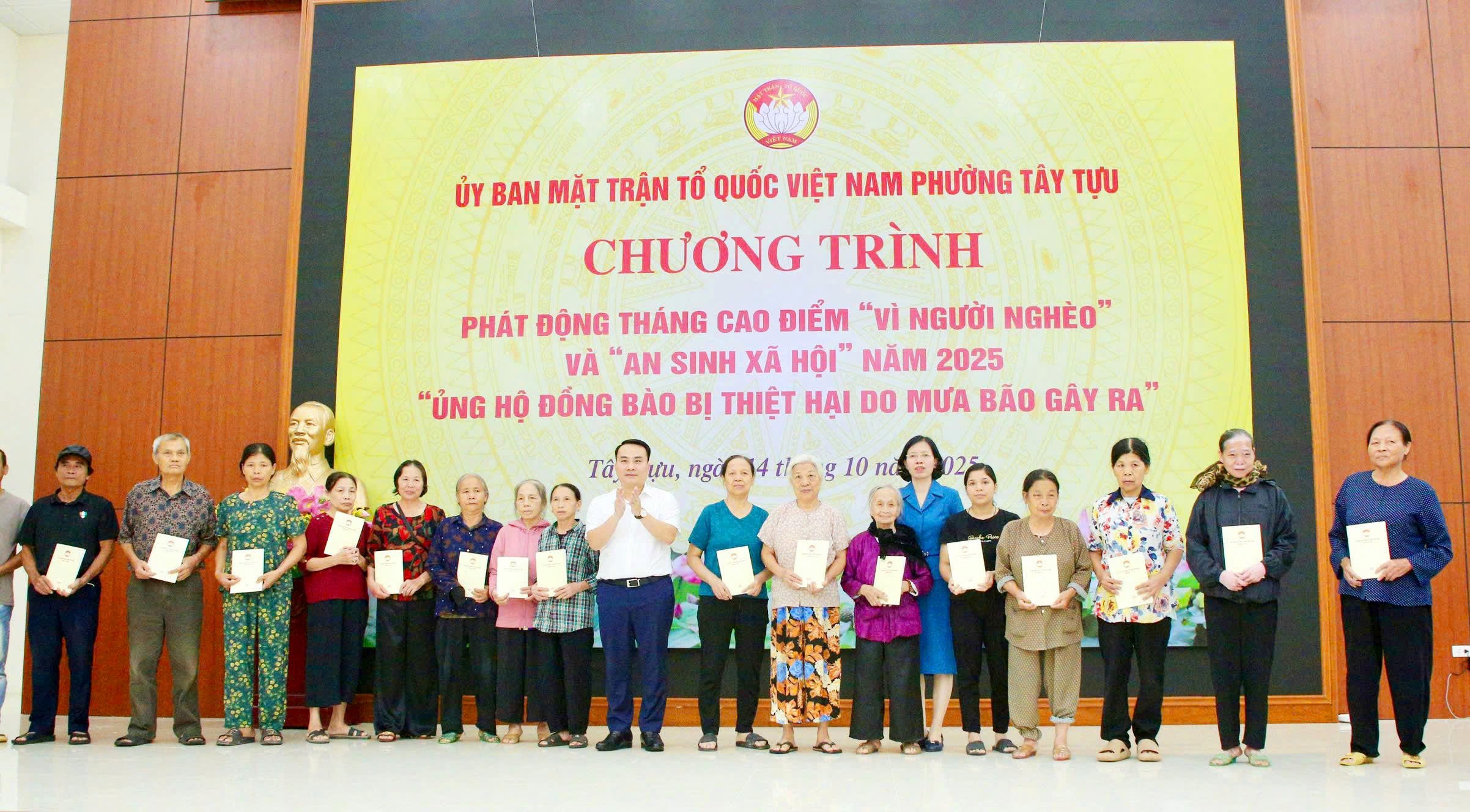 Phường Tây Tựu phát động Tháng cao điểm “Vì người nghèo”