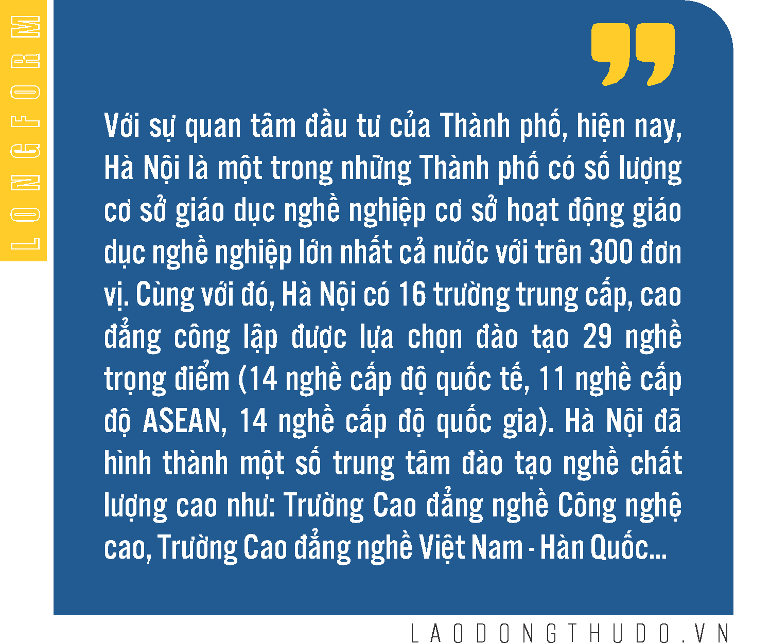 Hà Nội bứt phá, tập trung phát triển nguồn nhân lực chất lượng cao