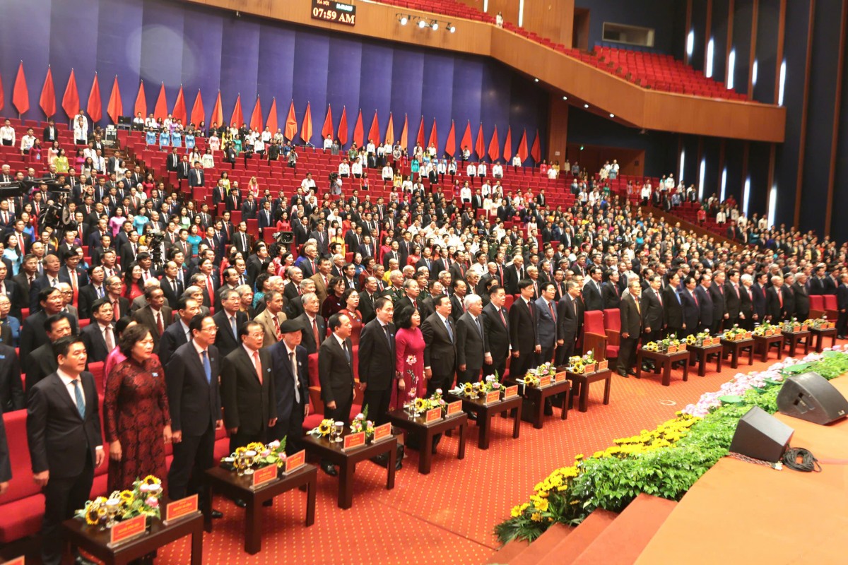 Khai mạc trọng thể Đại hội đại biểu Đảng bộ thành phố Hà Nội lần thứ XVIII: Quyết tâm xây dựng Thủ đô “Văn hiến - Văn minh - Hiện đại”