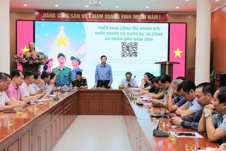 Sở Y tế Hà Nội triển khai công tác khám sức khỏe nghĩa vụ quân sự và công an nhân dân năm 2026