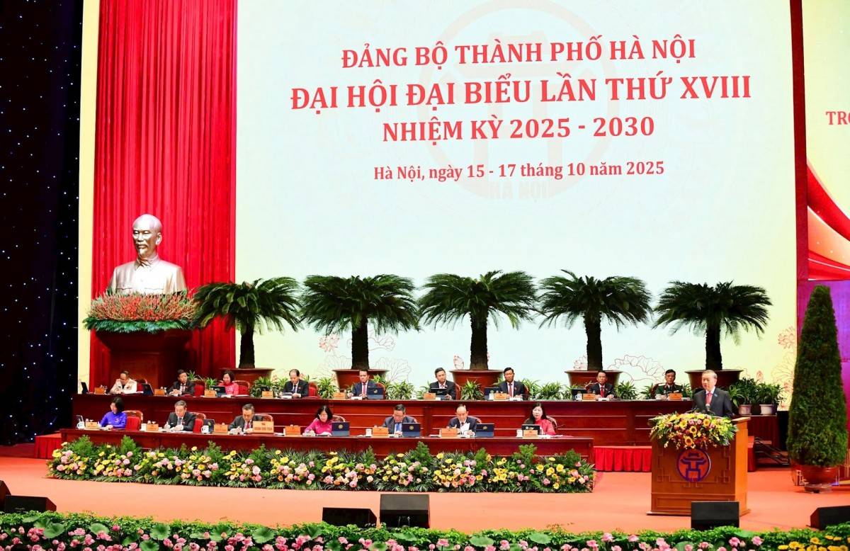 Toàn văn bài phát biểu chỉ đạo của Tổng Bí thư Tô Lâm tại Đại hội đại biểu Đảng bộ thành phố Hà Nội lần thứ XVIII