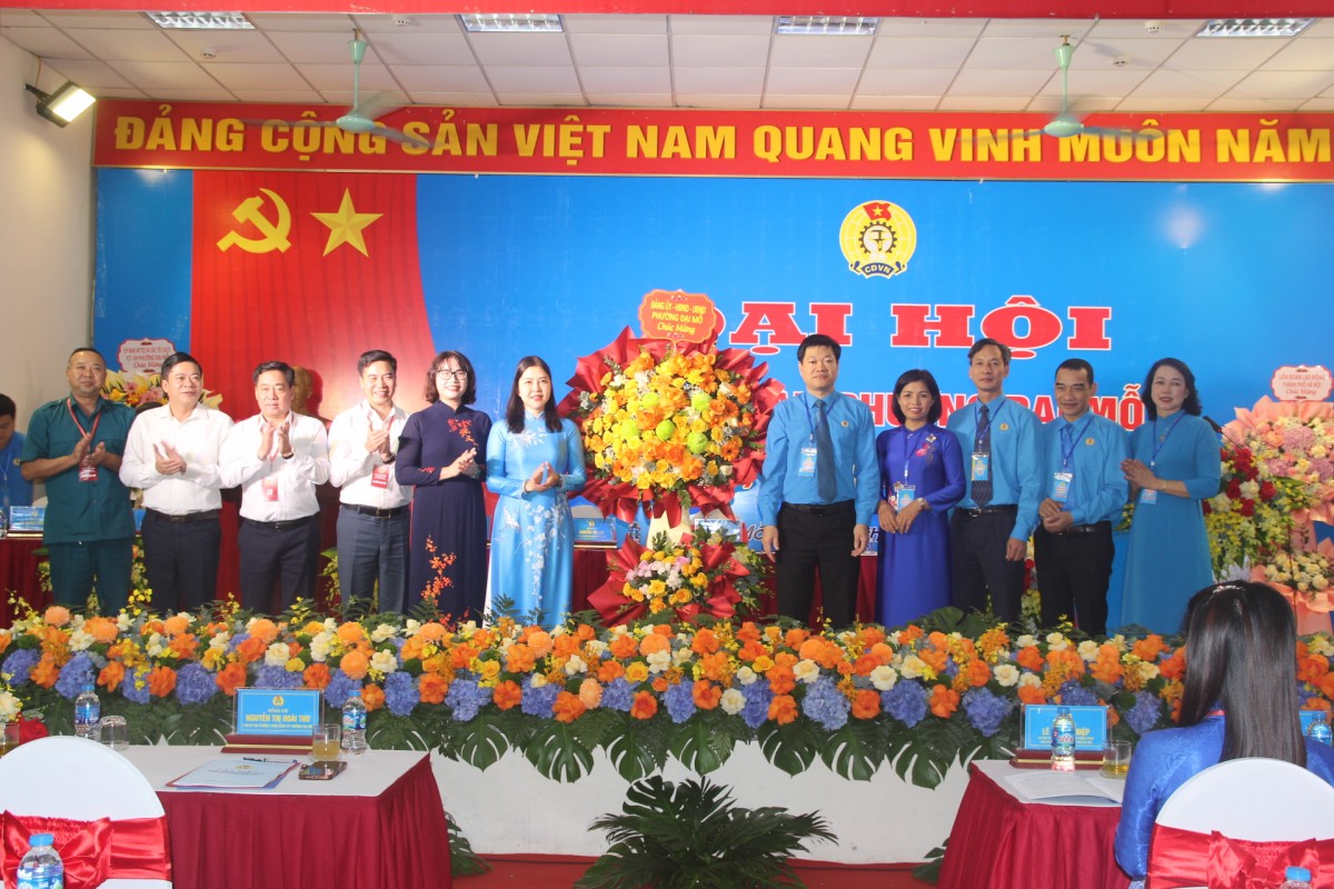 Đại hội Công đoàn phường Đại Mỗ: Đoàn kết - Dân chủ - Kỷ cương - Đổi mới - Phát triển