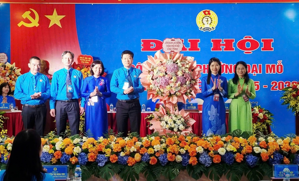 Đại hội Công đoàn phường Đại Mỗ: Đoàn kết - Dân chủ - Kỷ cương - Đổi mới - Phát triển