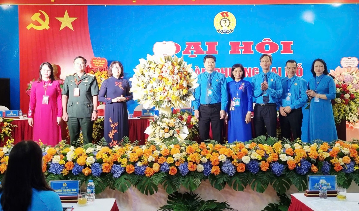 Đại hội Công đoàn phường Đại Mỗ: Đoàn kết - Dân chủ - Kỷ cương - Đổi mới - Phát triển