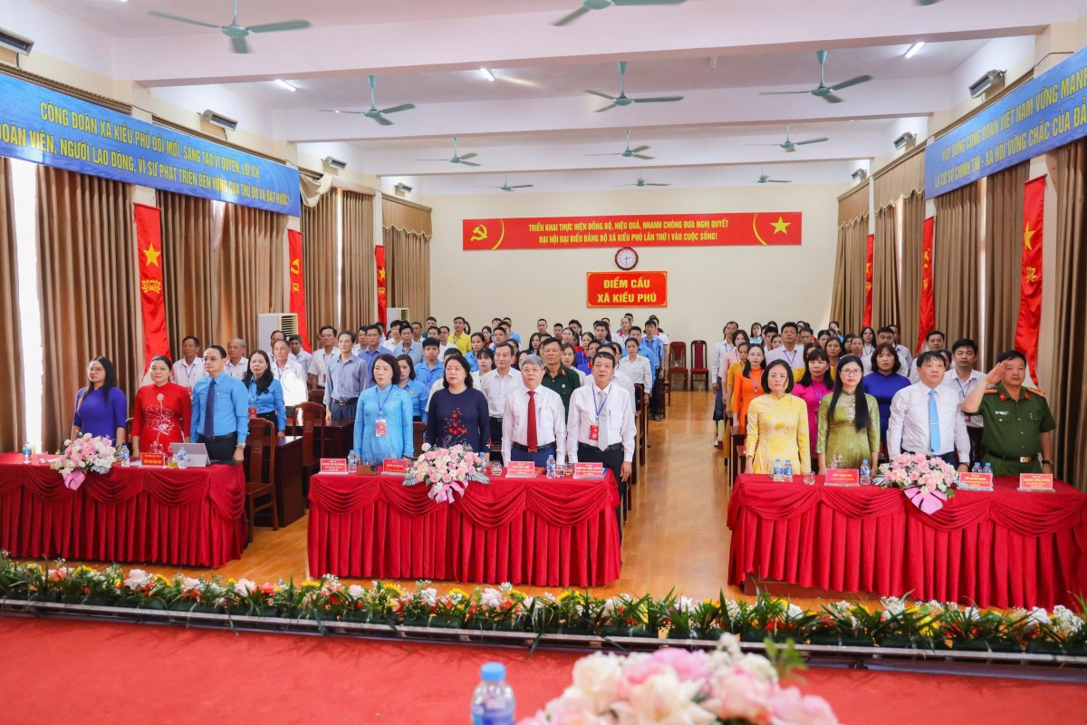 Đại hội Công đoàn xã Kiều Phú lần thứ I: Dấu mốc khẳng định vai trò đại diện, chăm lo người lao động